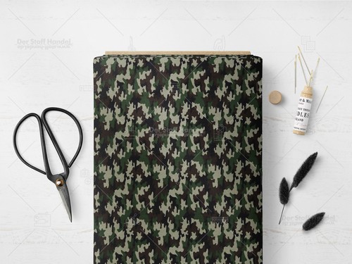 Cotone popeline camouflage - popeline,