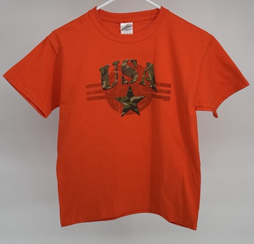 Shirt manica corta arancione - corta,